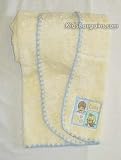 Plush Micro Balboa with Shell Edge Baby Blanket