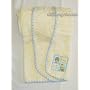 Plush Micro Balboa with Shell Edge Baby Blanket
