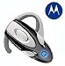 Original Motorola HS820 Bluetooth Headset (Black-Silver) - White Box Pack