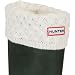 Hunter Basketweave Cuff Fleece Welly Socks - Ivory