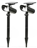 2 Super Bright Solar Spot/Flood Lights : Light is Clear