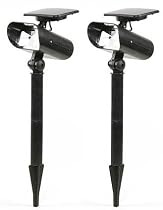 2 Super Bright Solar Spot/Flood Lights : Light is Clear