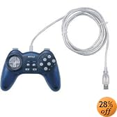 バッファローコクヨサプライ BUFFALO USBゲームパッド 12ボタン デジタル対応 ブルー BGCUD1201BLA