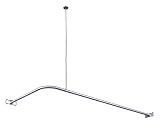 "L" Type Shower Curtain Rods - By Plumb USA "L" Type Shower Curtain Rods - By Plumb USA