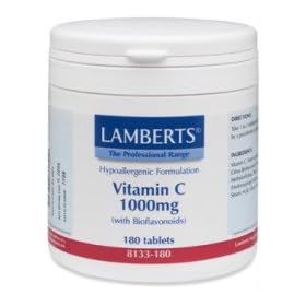 Lamberts Vitamin C 1000mg + Bioflavonoids, 180 tablets