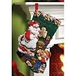 Bucilla 18-Inch Christmas Stocking Felt Applique Kit, Christmas Cookies