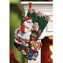 Bucilla 18-Inch Christmas Stocking Felt Applique Kit, Christmas Cookies