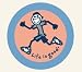 LIFE IS GOOD RUSH HOUR RUNNING / JOGGING ROUND STICKERS (PACK OF 2) PERFECT FOR SPREA...