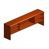 10700 Series Stack-On Organizer, 68-5/8w x 14-5/8d x 22h, Henna Cherry