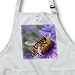 Hover Fly on Purple English Aster Flowers - Waist Apron With Pockets