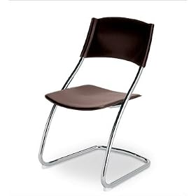 Euro Style 370491 Cobra Leather Black Chrome 4 Pack by Bar Stools