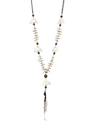 Deanna Hamro Atelier Haute Crystal Pave and Pearl Tassel Necklace