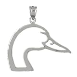 CleverSilver's Sterling Silver Pendant Duck Head