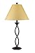 Cal Lighting BO-671 Matt Black 150W Three Way Caldwell Iron Table Lamp