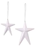 Sunset Vista Rusty Hinge Ornaments, Stars, Set of 4