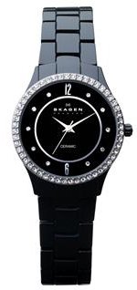 Skagen #347SBXBC Women's Black Ceramic Glitz Accented Watch