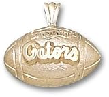 Florida Gators Gators Football Pendant - 14KT Gold Jewelry