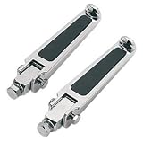 Drag Specialties Foot Pegs with Rubber Inlay - Bolt-on (5/16in. Mount Bolts) 17-6452A BXLB1