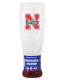 Nebraska Huskers Crystal Pilsner Glass