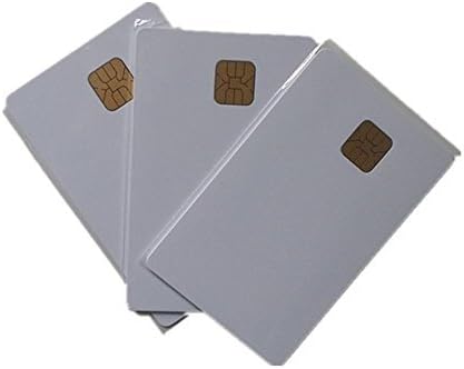 200pcs White PVC IC Card with SLE 4428 ISO 7816 Blank Smart Contact IC Card Inkjet PVC Card by Inkjet PVC Card