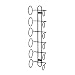 Spectrum 48810 Wall Mount Wine Rack, 6-Bottle, Black