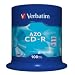100 Pack Verbatim Cd r 52x 80minute Super Azo Spindle