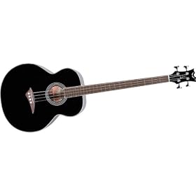 Dean EAB fretless acustico-basso elettrico, classico nero