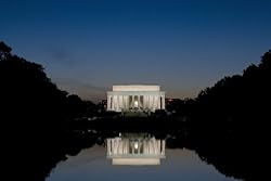 A Reflection at Dusk, Lincoln Memorial, Washington, D.C. - Photographic Print by Carol M. Highsmith