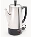 Presto 6 Cup Stainless Steel Perk Brews Great Tasting Coffee Rich Hot and Fast Easy Cleaning