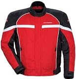 TOURMASTER/CORTECH JETT 2 MOTORCYCLE JACKET RED/BLACK SIZE:MED
