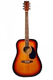 J Reynolds Dreadnought Full Size Acoustic Electric Guitar- Sunburst