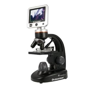 Celestron LCD Digital Microscope II, 5MP, 320x240 Resolution, 430cd/m2 Brightness, CMOS Sensor, 10x Magnification