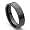 Black Tungsten Carbide 6mm Flat Wedding Ring Sz 7.0 SN#297