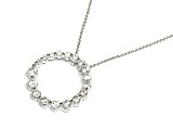 Designer Style Cubic Zirconia Circle of Love Necklace Fashion Jewelry