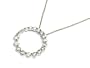Designer Style Cubic Zirconia Circle of Love Necklace Fashion Jewelry