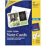 Avery 3268 Personal Creations Ink Jet White Note Cards