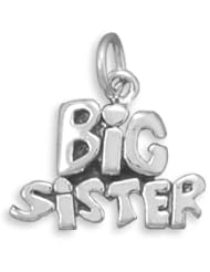 Sterling Silver Big Sister Charm