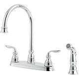 Price Pfister T36-4CBC Avalon Kitchen 4-Hole Kitchen with Matching Spray, Chrome