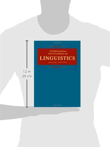 International encyclopedia of linguistics / William J. Frawley, editor in chiefの表紙