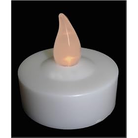 Set of 3 LED Battery Operated White Tea Light Candles by Everstar