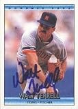 Walt Terrell, Detroit Tigers Autographed Card