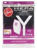 Hoover Filtrete HEPA Y Vacuum Bags 4010801Y