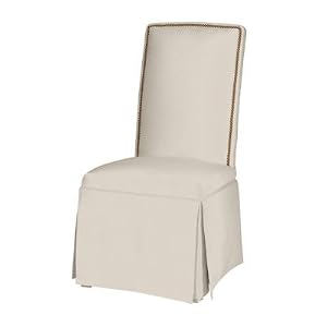 Nailhead Parsons Chair with Casters- Ballard Designs