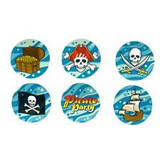 Pirate Stickers - 100 pieces