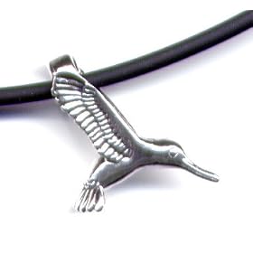 14 Black Hummingbird Necklace Sterling Silver Jewelry Gift Boxed by O Joy Jewelry