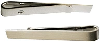 CocoFang Tie Bar TIE Clip Sleek Design - A New Kind of Tie Clip Tie Bar with Gift Box (Silver)