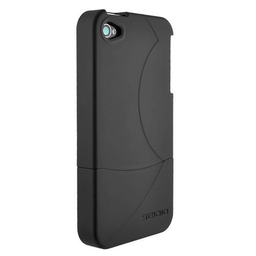 Seidio SURFACE Case for iPhone 4 - Black - Fits AT&T iPhone/Verizon iPhone