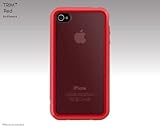 SwitchEasy TRIM Hybrid Case for iPhone 4 (Red) (Fits AT&T iPhone)