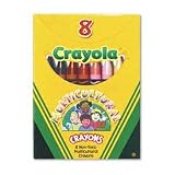 BINNEY and SMITH CRAYOLA Multicultural Crayons, Wax, Standard Size, Eight Skin Tone Colors per Box