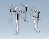 Deluxe Height/Width Adjustable Floor Mount Parallel Bars, 10